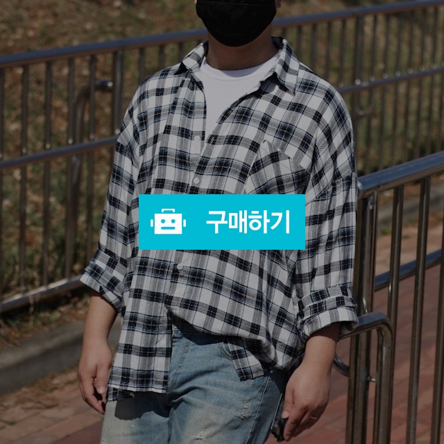 빅사이즈 박스 트임 오버 체크 셔츠 남방 / 쏘울미의 톡톡 스타일 / 디비디비 / 구매하기 / 특가할인