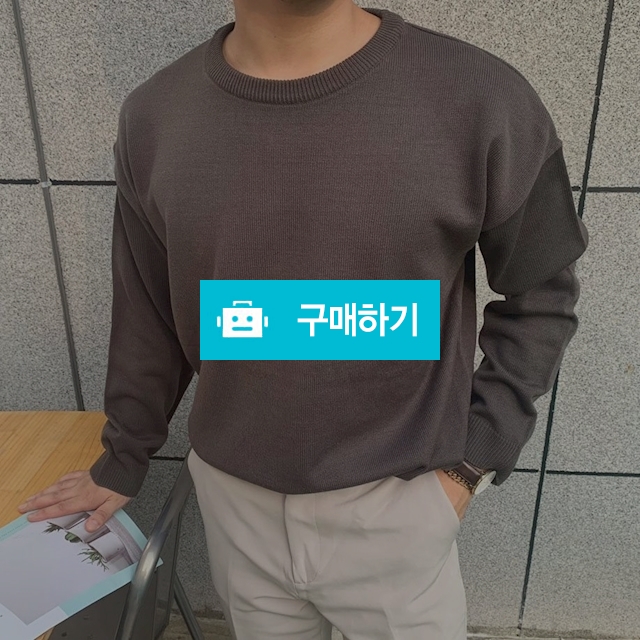 파스텔 남자 봄 가을 라운드 오버핏 니트 스웨터 6color / 그와그녀 / 디비디비 / 구매하기 / 특가할인