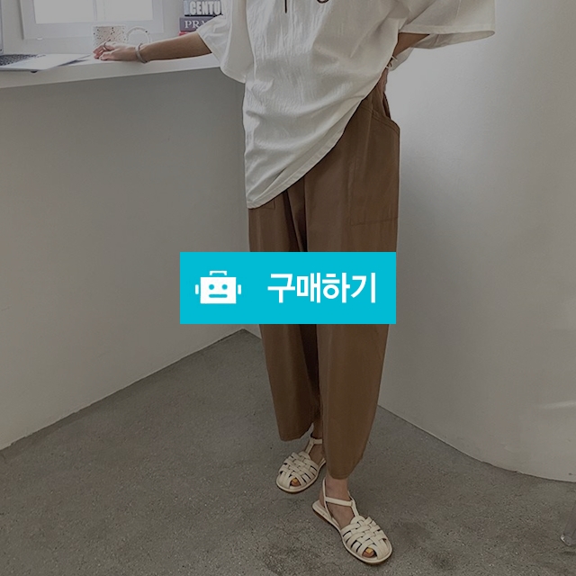 여자 여름 배기 팬츠 세미 와이드 바지 / 도도해닷컴 / 디비디비 / 구매하기 / 특가할인