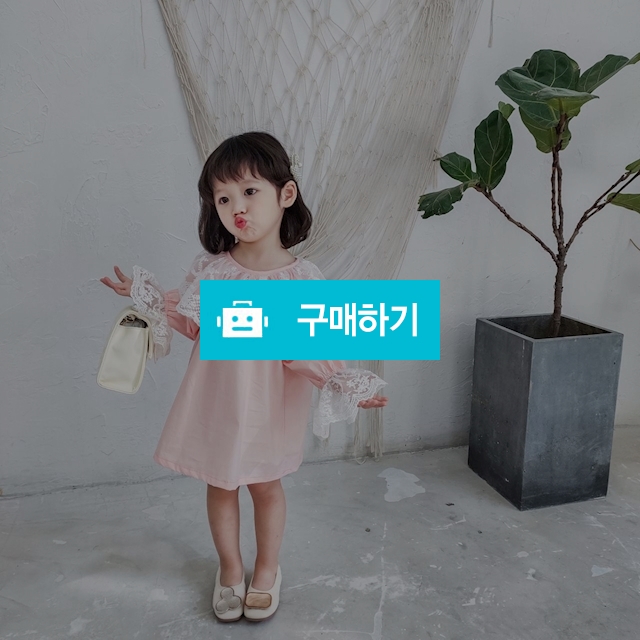 빠삐에 여아 레이스 핑크 작은꽃 원피스 / 타니야 / 디비디비 / 구매하기 / 특가할인