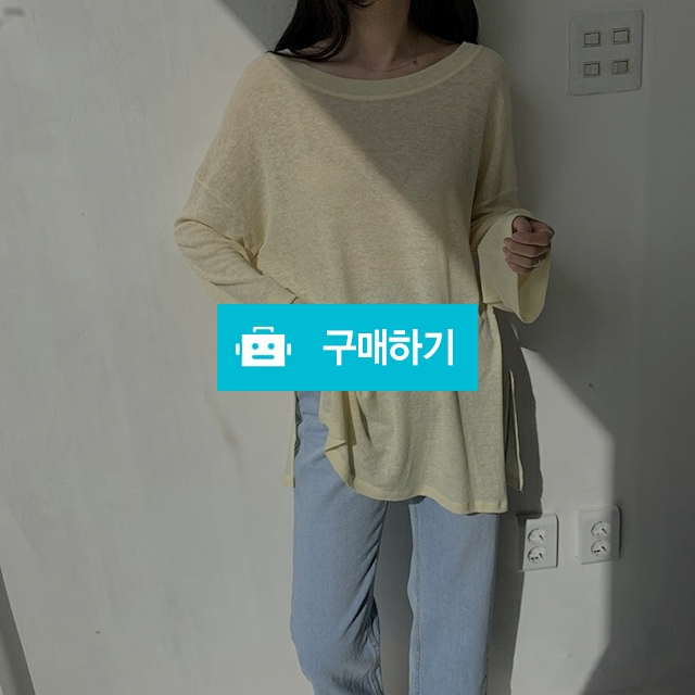 오버핏 골지 트임 니트 라운드 티셔츠 / 쏘울미의 톡톡 스타일 / 디비디비 / 구매하기 / 특가할인