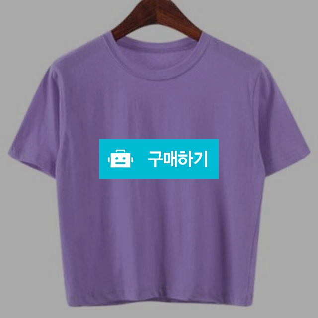 심플라운드크롭티-(퍼플) free size / 시크세크 / 디비디비 / 구매하기 / 특가할인