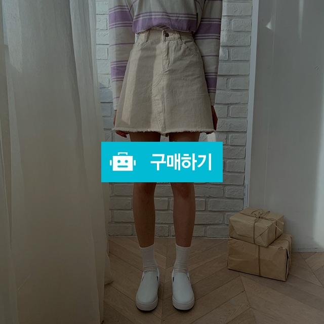 봄신상 데일리 코튼 컷팅 스커트 ♡2color/S,M,L♡ / 가빈뚠 / 디비디비 / 구매하기 / 특가할인