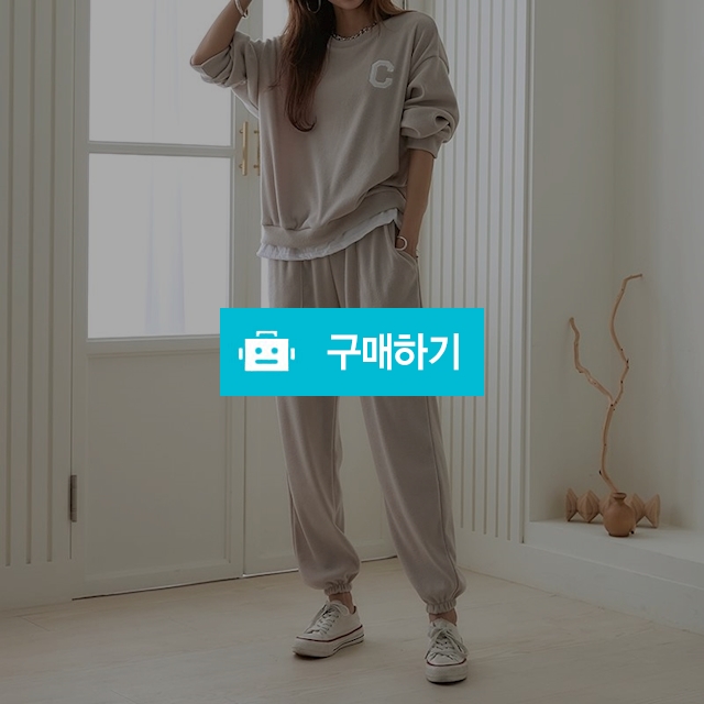 여성 가을 트레이닝 맨투맨 이너 조거 팬츠 세트 데일리 / 도도해닷컴 / 디비디비 / 구매하기 / 특가할인