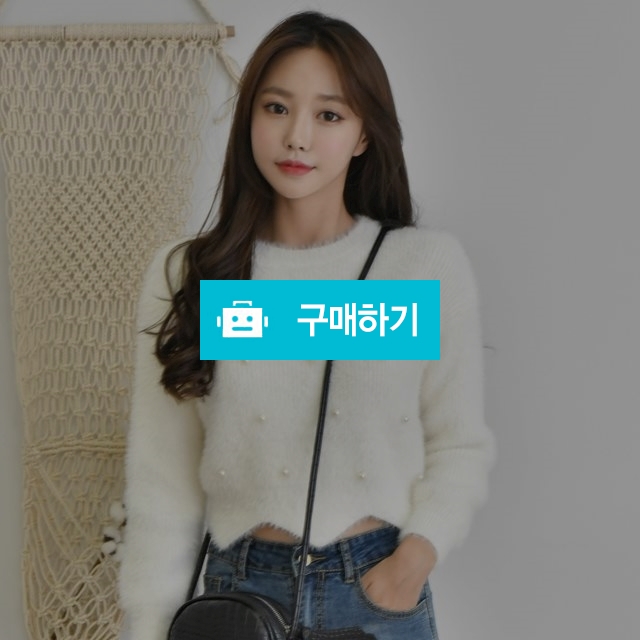 진주 앙고라 크롭 니트 / 20대여성의류쇼핑몰 투코드 / 디비디비 / 구매하기 / 특가할인
