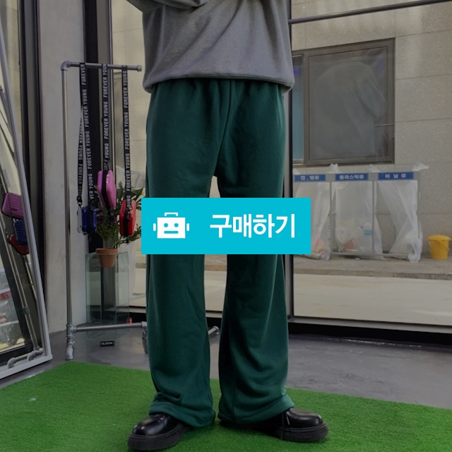 남자 와이드트레이닝 팬츠 벌룬팬츠 초록색바지 / 스월빈 / 디비디비 / 구매하기 / 특가할인