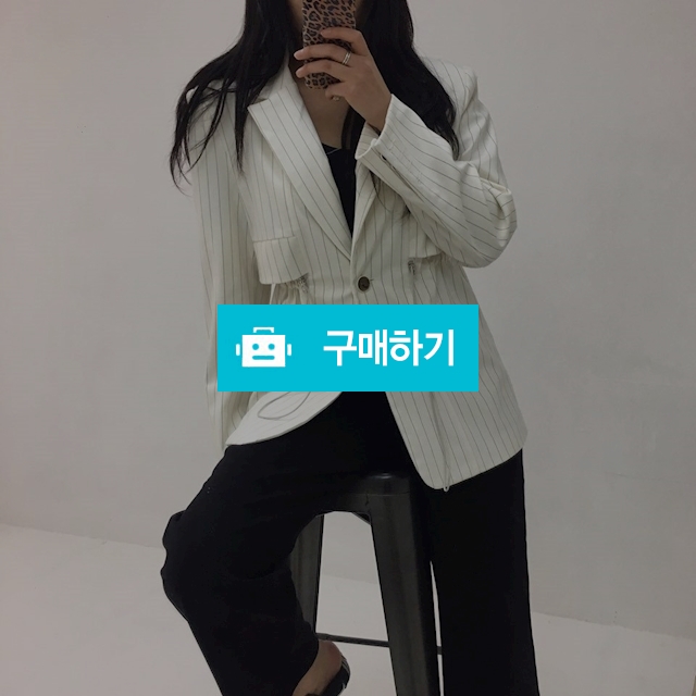 스트라이프 루즈핏 싱글 슬림 자켓 / 라운드님의 스토어 / 디비디비 / 구매하기 / 특가할인