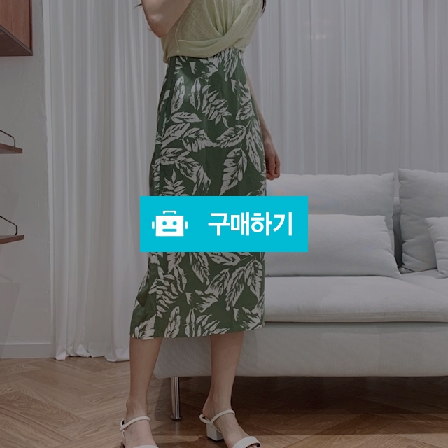 패턴 H라인 린넨 롱스커트  / De Soir 드수아 / 디비디비 / 구매하기 / 특가할인
