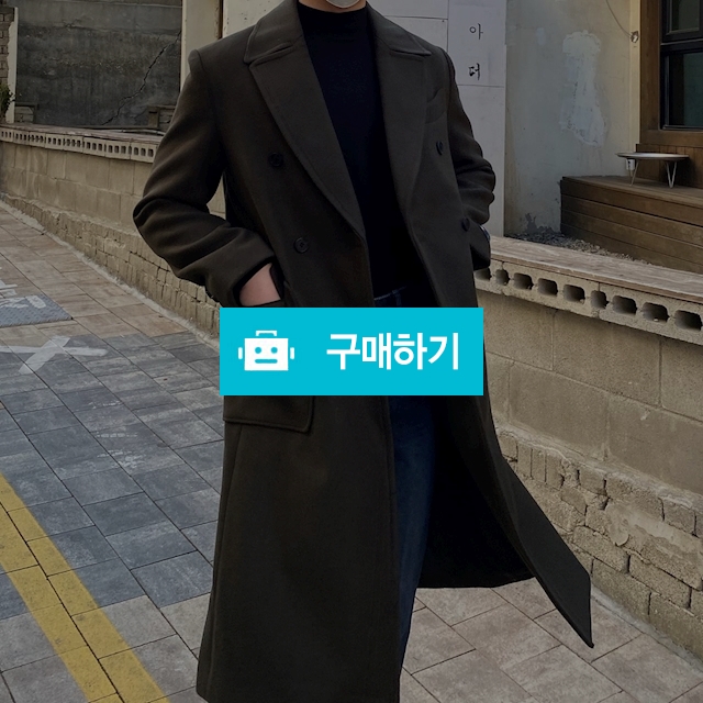 헤리티지 울 폴로코트 칼라넥 아웃포켓 더블코트 클래식4color / 옴므오브제 스토어 / 디비디비 / 구매하기 / 특가할인