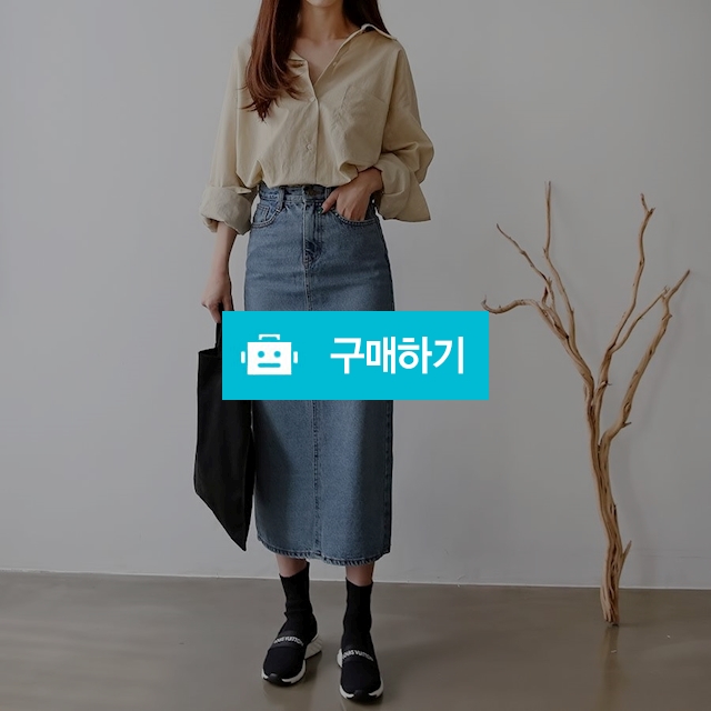 뒤트임 롱 데님 청스커트 / BEST 셀렉샵 / 디비디비 / 구매하기 / 특가할인