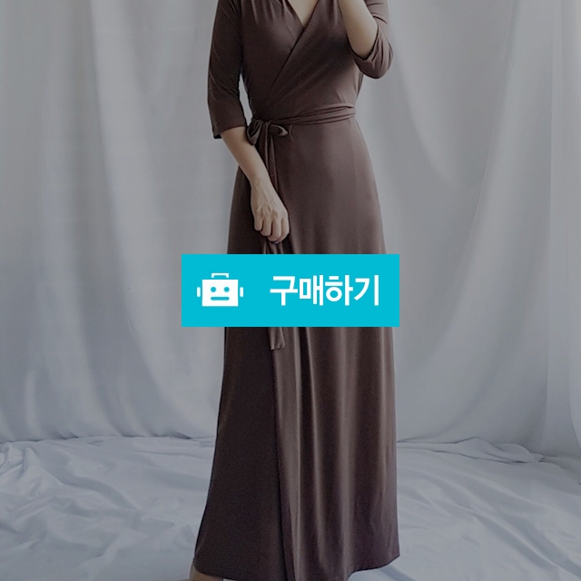 무지 컬러 롱 랩원피스(자체제작) / 라비융 RaviYung / 디비디비 / 구매하기 / 특가할인