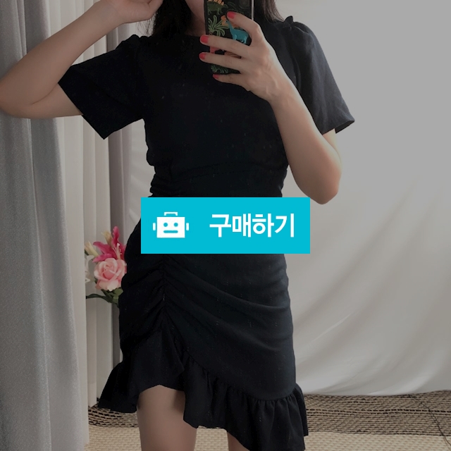 썸머 셔링 볼륨 라인 원피스 / 올라썬 / 디비디비 / 구매하기 / 특가할인