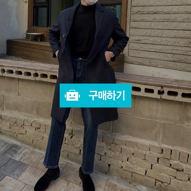 겨울 대디 울 싱글 하프 반 코트 무지 남자 코트  / 옴므오브제 스토어 / 디비디비 / 구매하기 / 특가할인