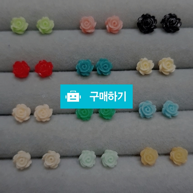 (은침) 7mm 장미 귀걸이 / 완두콩스프의 쥬얼리 매장 / 디비디비 / 구매하기 / 특가할인