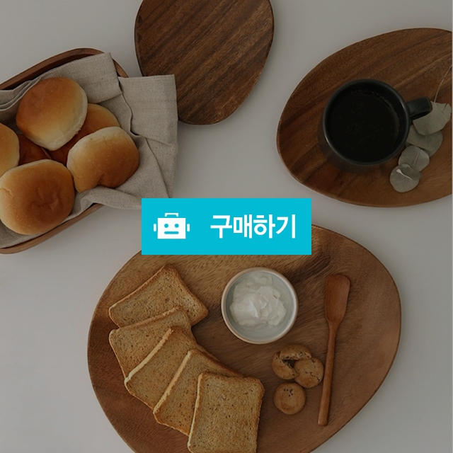 우딘 조약돌 우드 접시 3size 나무그릇 트레이 캠핑접시 / 트래블앤쿡 / 디비디비 / 구매하기 / 특가할인