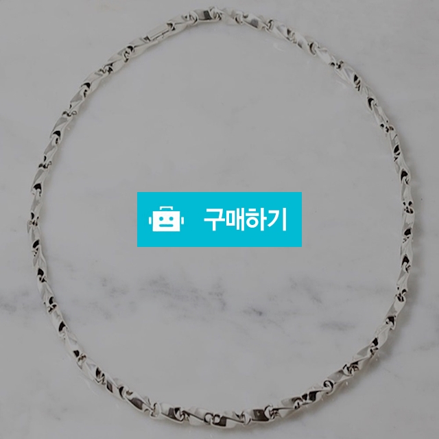 웨이브 4mm 은목걸이 실버 체인 남자 여자 커플 생일 선물 부모님 / 차차실버 / 디비디비 / 구매하기 / 특가할인