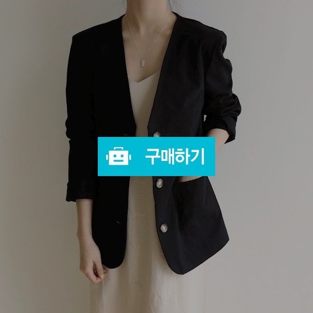 세련된 린넨 노카라 자켓 / 민클로즈 / 디비디비 / 구매하기 / 특가할인