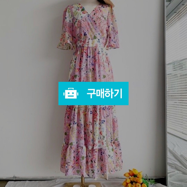 브이넥 플라워 롱원피스 / 린꽃님의 스토어 / 디비디비 / 구매하기 / 특가할인