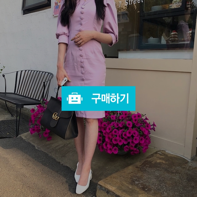 퍼프 소매 단추 슬림 원피스 / to 25 / 디비디비 / 구매하기 / 특가할인