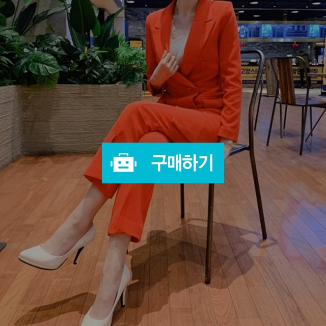 더블버튼 롱자켓 슬랙스 여성정장 / 몽아미 / 디비디비 / 구매하기 / 특가할인