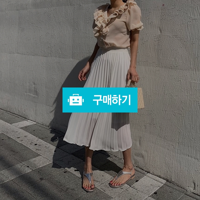 베이직 밴딩 플리츠 쉬폰 롱 스커트 / 옹드로이님의 스토어 / 디비디비 / 구매하기 / 특가할인