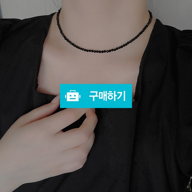 [써지컬스틸]천연원석컷팅 블랙 레이어드 초커 목걸이 / 제이로블 / 디비디비 / 구매하기 / 특가할인