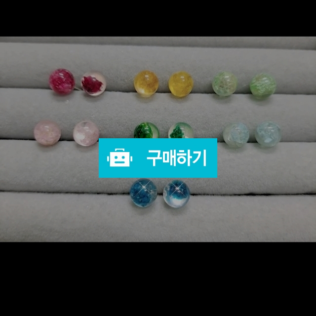생화(압화) 은침 귀걸이 / 완두콩스프의 쥬얼리 매장 / 디비디비 / 구매하기 / 특가할인