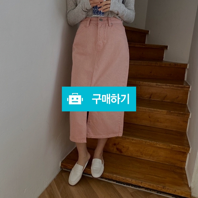  빈티지 워싱 컬러 H라인 면 데님 카치온 스커트 / 쏘울미의 톡톡 스타일 / 디비디비 / 구매하기 / 특가할인