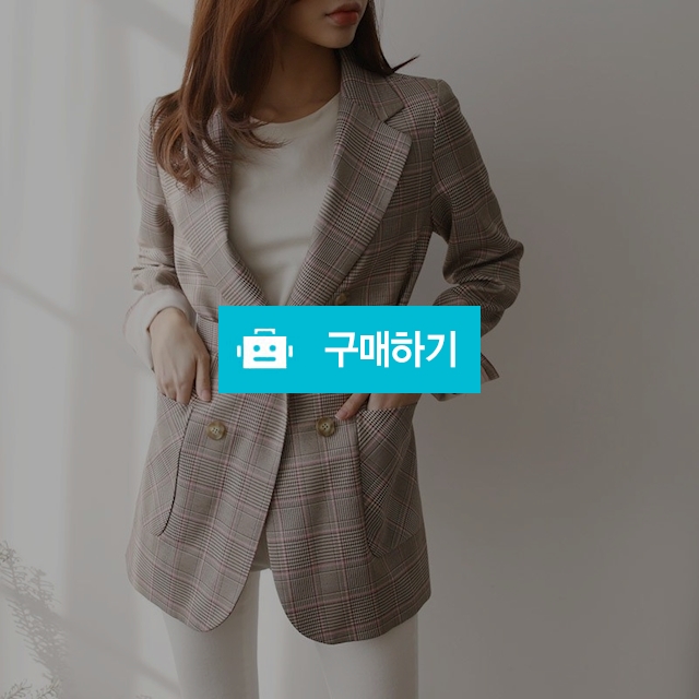봄 가을 모던시크 정장 벨트 체크 자켓 / 소행샵 / 디비디비 / 구매하기 / 특가할인