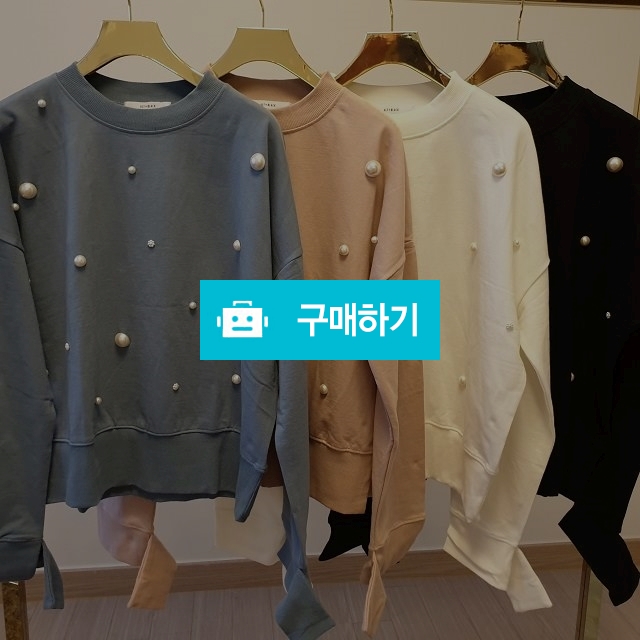 라운드 진주 소매트임 포인트 맨투맨 티 / baglemarket님의 스토어 / 디비디비 / 구매하기 / 특가할인