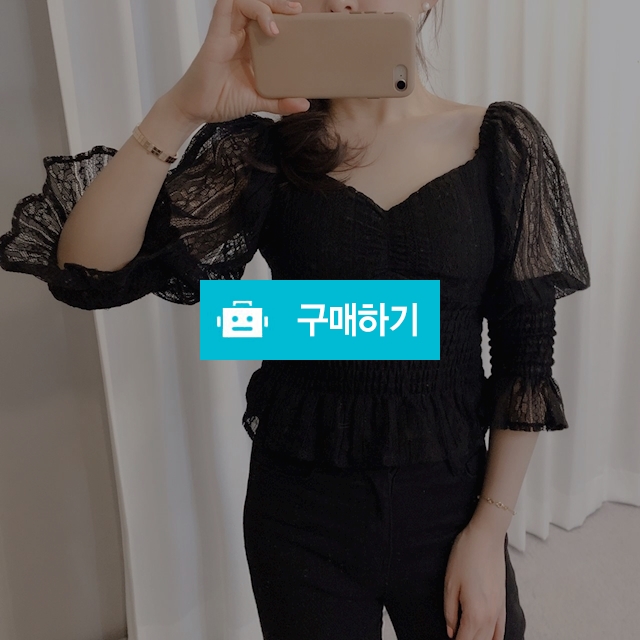 시스루 스모크 레이스블라우스 / jihyo님의 스토어 / 디비디비 / 구매하기 / 특가할인