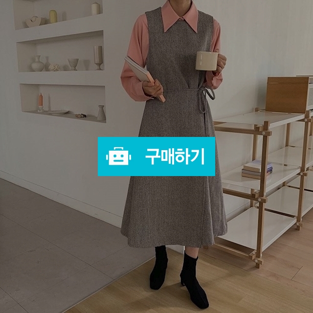 헤링본 울 랩 원피스 / 쏘울미의 톡톡 스타일 / 디비디비 / 구매하기 / 특가할인