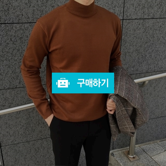 리이고] 플레인 울 반폴라 모크넥 니트 / REEGO 리이고 / 디비디비 / 구매하기 / 특가할인