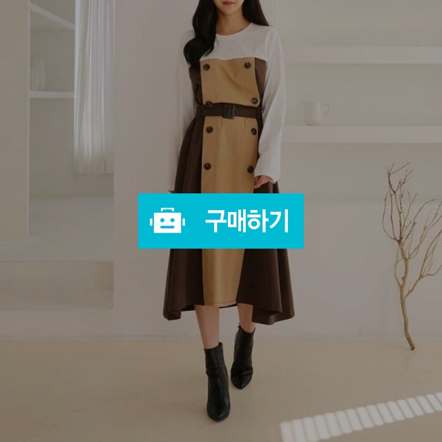 바게트 웁스 원피스 / 데일리홀릭 스토어 / 디비디비 / 구매하기 / 특가할인