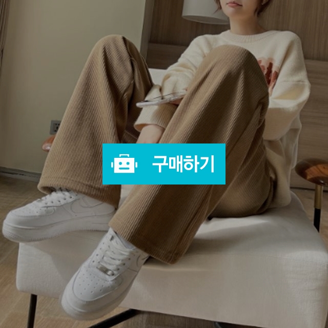 겨울 여자 꽉찬 기모안감 밴딩 코듀로이 팬츠 융털안감 / 동가미샵 / 디비디비 / 구매하기 / 특가할인