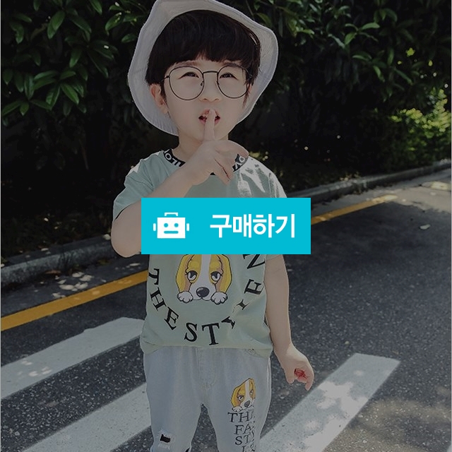 더아우라 강아지프린트 상하세트 / 더아우라 / 디비디비 / 구매하기 / 특가할인