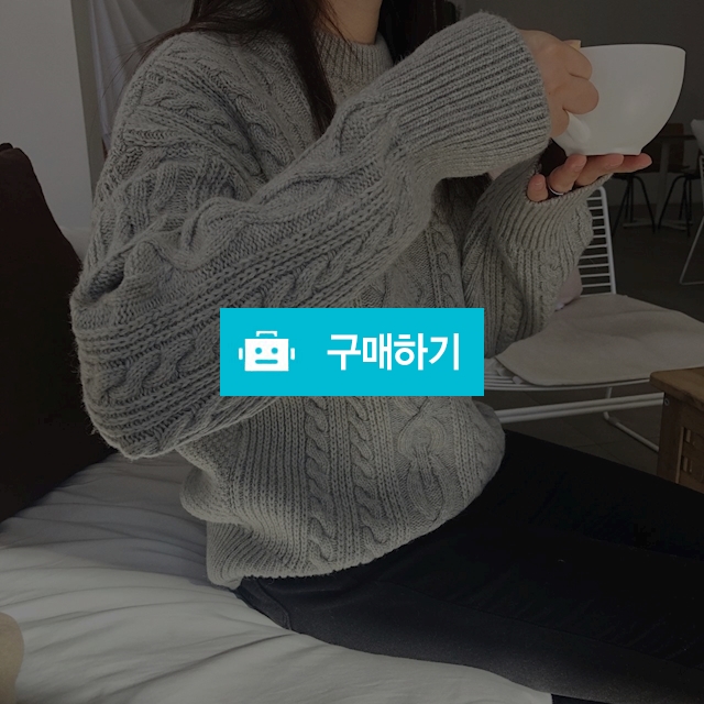 꽈배기 루즈핏 라운드 울니트 / 플럼미 / 디비디비 / 구매하기 / 특가할인