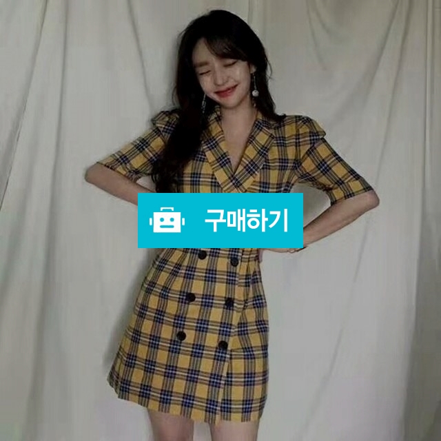체크 반소매 린넨원피스 / 메타포님의 스토어 / 디비디비 / 구매하기 / 특가할인