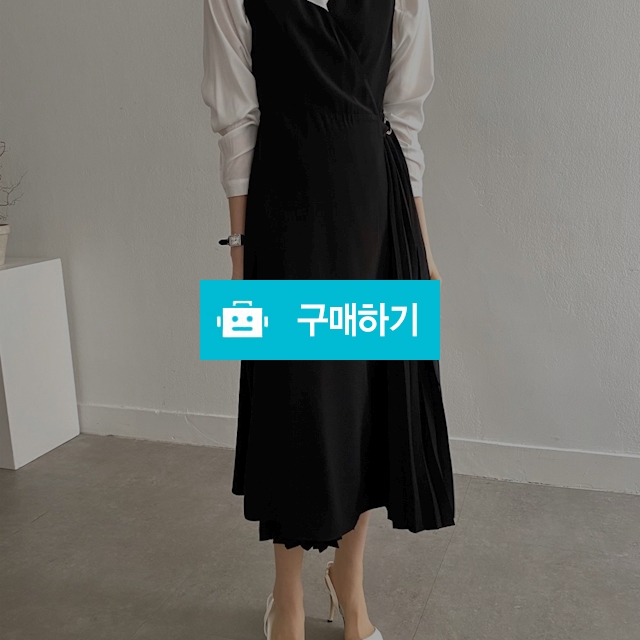 랩 플리츠 원피스 / 쉬머 / 디비디비 / 구매하기 / 특가할인