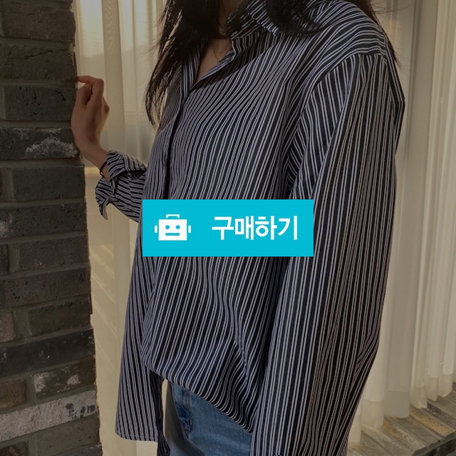 [예쁜데일리핏♥]스트라이프 줄지 셔츠 / 내곁에만 / 디비디비 / 구매하기 / 특가할인